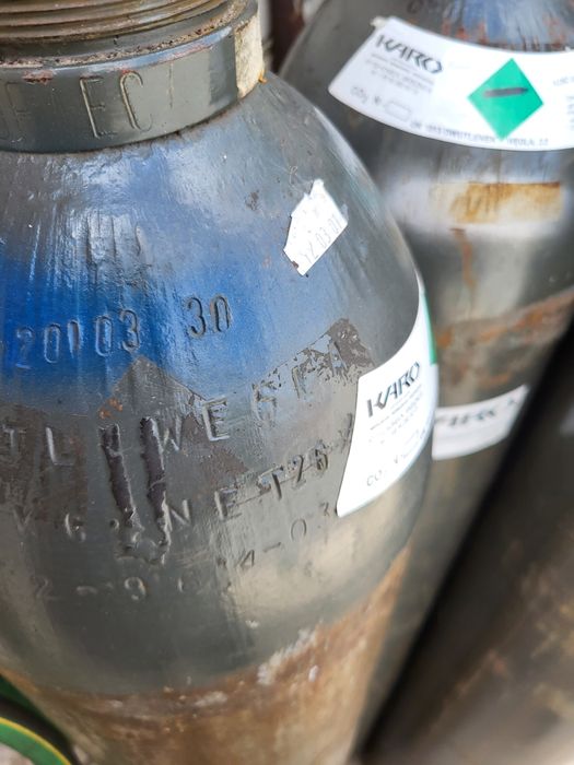 Butla CO2 dwutlenek 40l pełne spawanie do migomatu