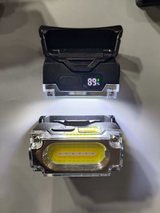 Фонарик налобный, с датчиком движения