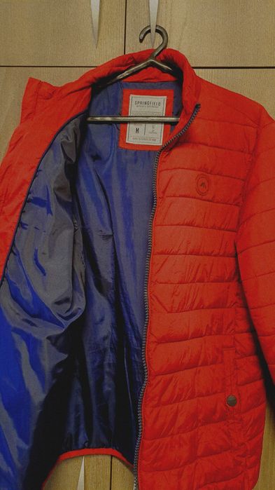 Casaco homem Springfield bordeax e azul