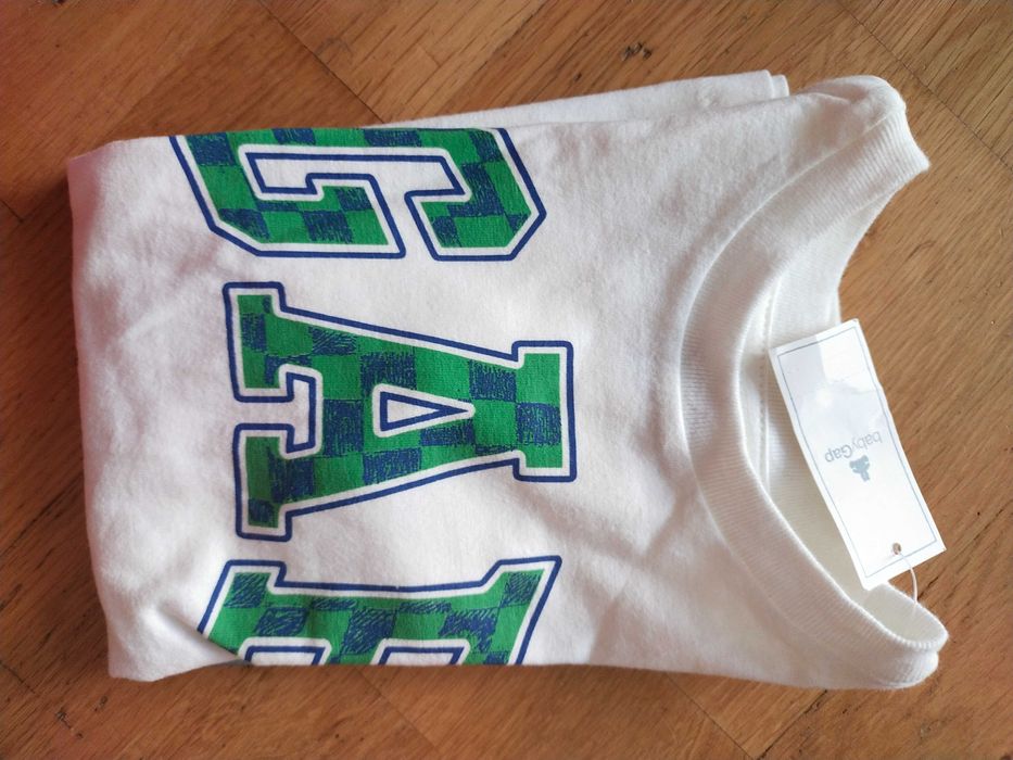 Baby GAP Nowy t-shirt bawełna 115cm 5 lat biała bluzka