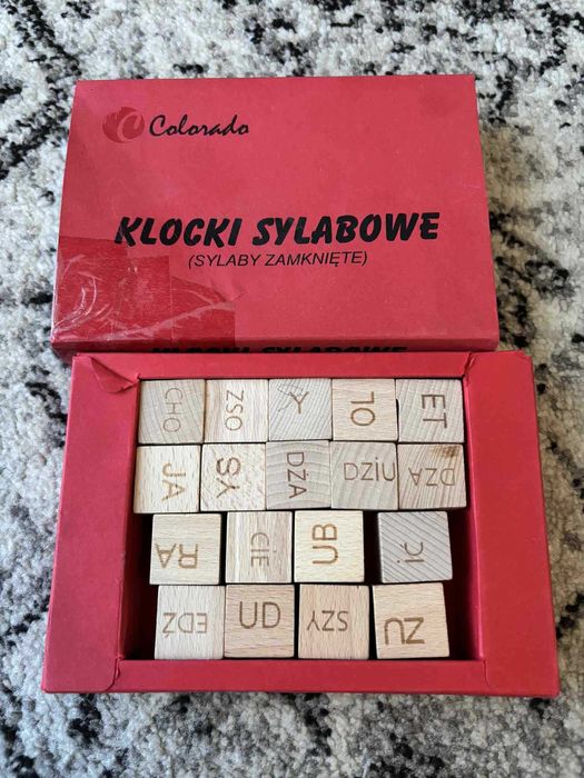 klocki z sylabami 3 zestawy Colorado