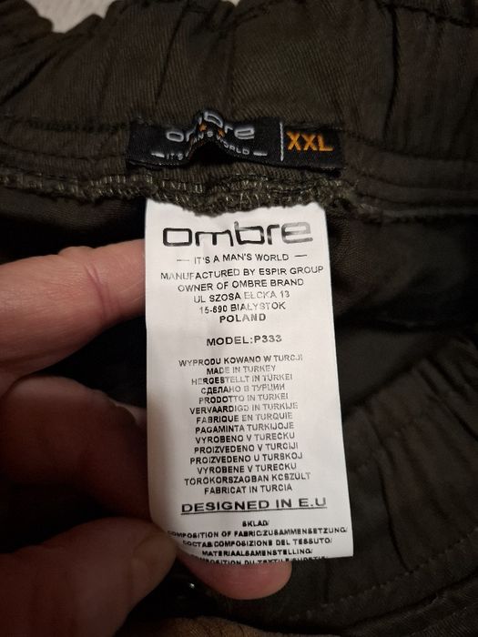 Spodnie męskie L Ombre Joggery cargo bojówki