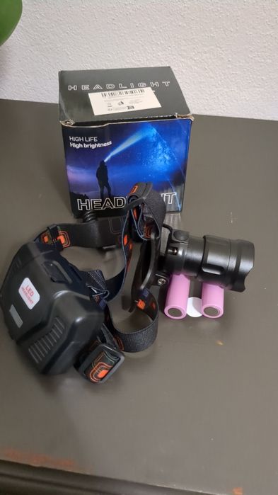 Kit lanterna led de cabeça