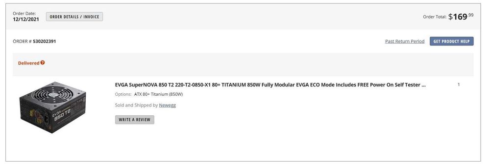 Блок живлення EVGA SuperNOVA 850 T2