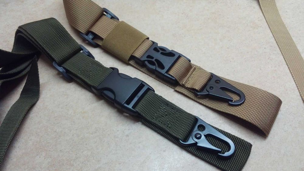 Ремень оружейный трехточечный тактический для АК автомата олива койот ...