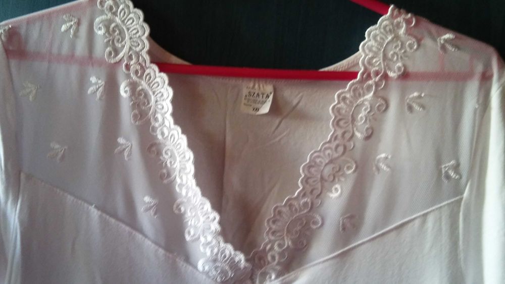 Bluzka damska biała xxl dzianina elastyczna