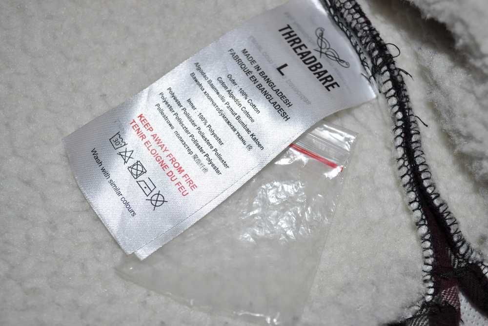 THREADBARE L zimowa męska koszula na misiu gruba workwear r4v  TOCSAM