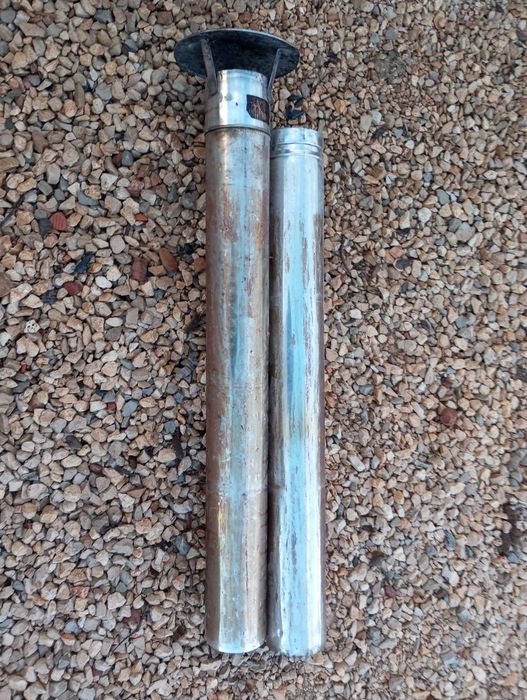 Tubos de inox de 120mm para salamandra