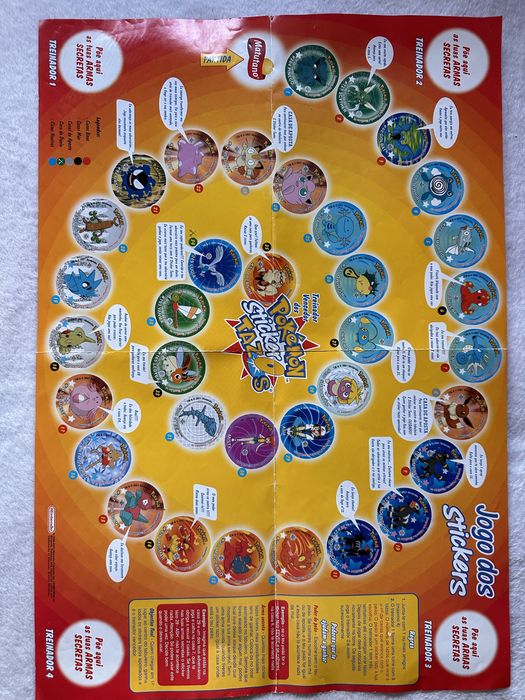 Pokemon Sticker Tazo - Caderneta/Album