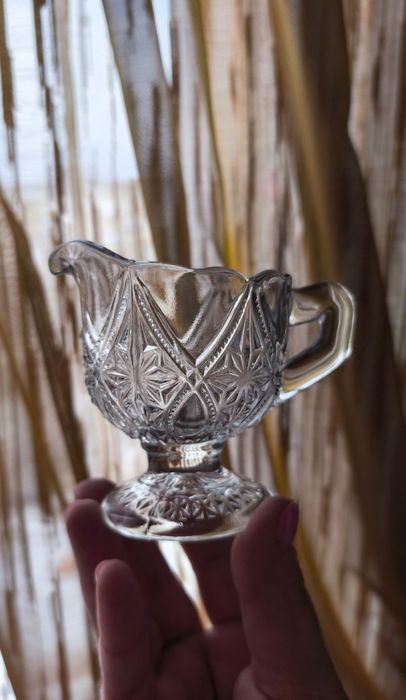 Соусник ваза салатник блюдо старинное стекло Мальцов царизм посуда дом