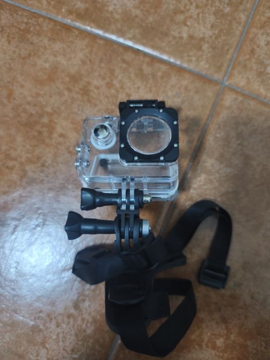 GoPro camera with helmet mount64730270422657121