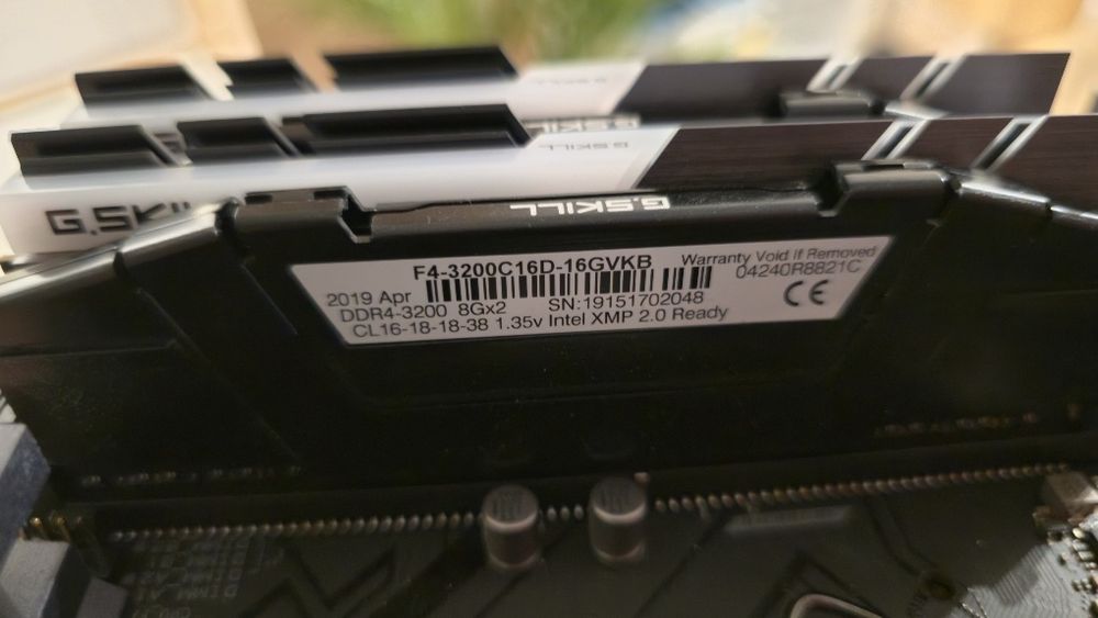 RAM G.Skill Ripjaws 3200MHz 2x8GB DDR4