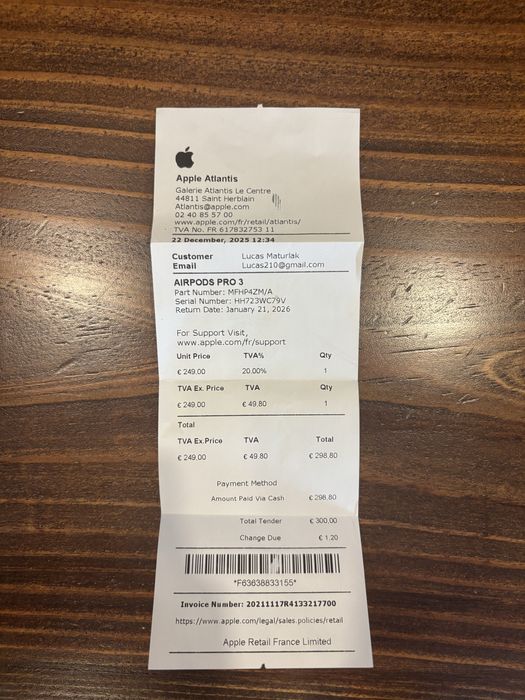 Air pods pro 3 novo com talao e com garantia