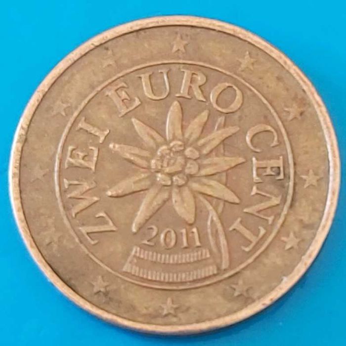 2 Cêntimos de 2011 da Áustria