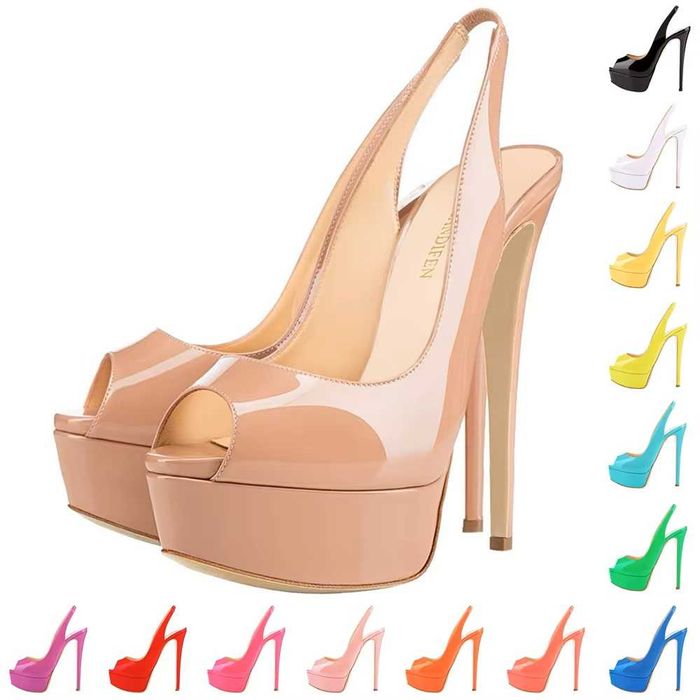 Sandały na wysokim obcasie