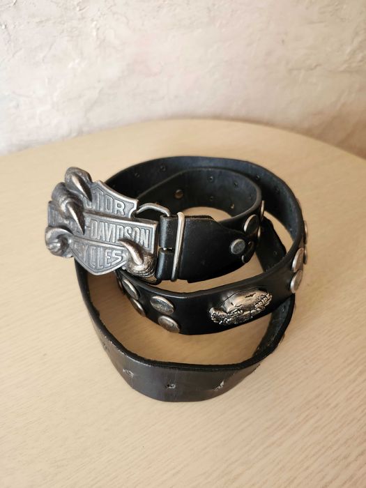 ремень Harley Davidson, редкая пряжка, кожа, оригінальна річ з США