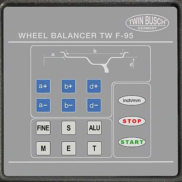 BEST PRODUCTS Wyważarka automatyczna TWIN BUSCH TWF-95 Poznań