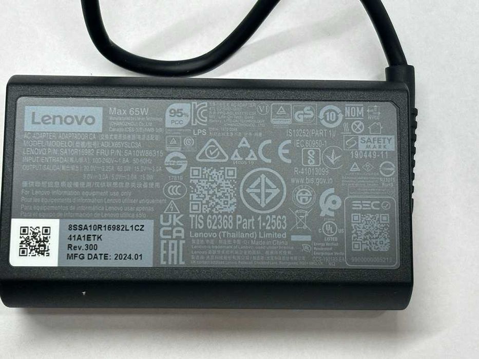Carregador Lenovo – USB-C 65W