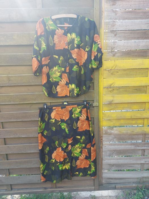 Komplet damski bluzka i spódnica rozmiar XL/2XL