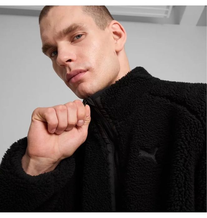PUMA Reversible Sherpa Jacket Black
