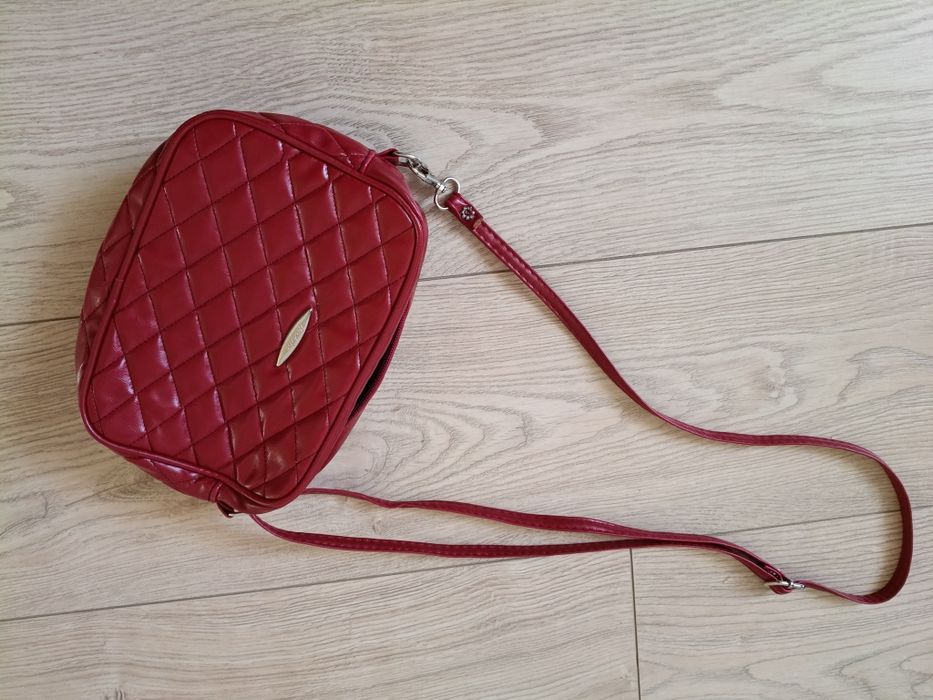 Torebka damska mała kolor bordowy