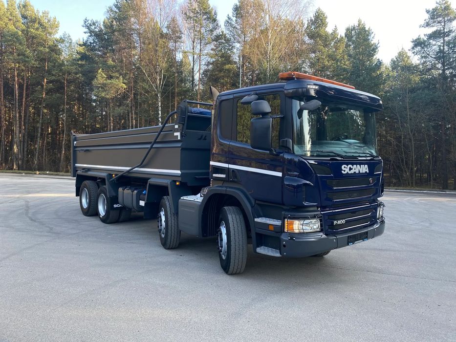 Scania P410  8X4, tara 12500, WAGA W KIPRZE! duża ładowność, automatyczna plandeka