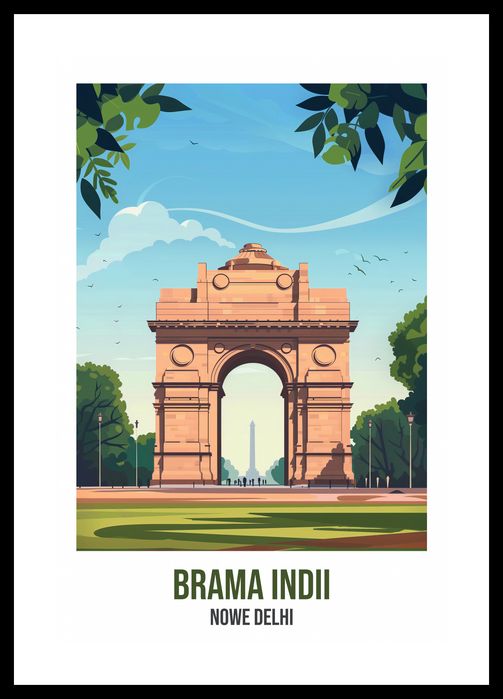 Plakat 30x45cm Brama Indii