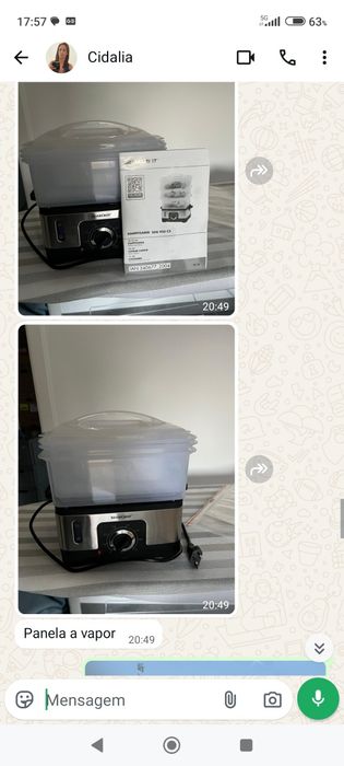 Vendo panela a vapor