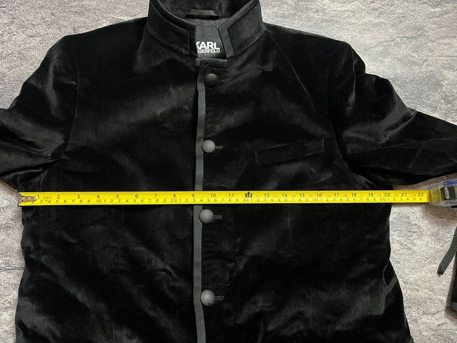 Велюровый блейзер Karl Lagerfeld (L) slim fit