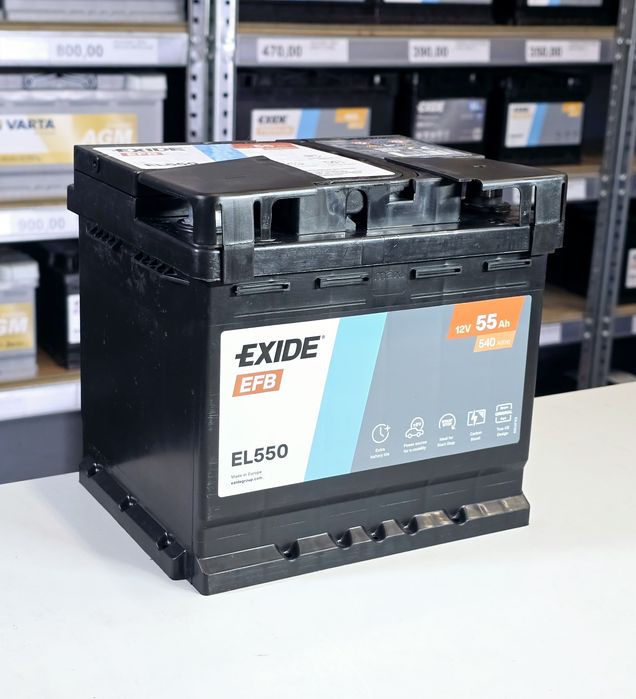 Akumulator EFB Exide EL550 12V 55AH 540A start/stop Nowy