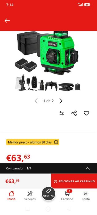 Laser linhas verdes