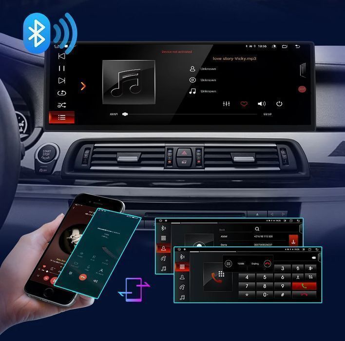 BMW 5 F10 / F11 – Radio Android 15 14,9” CarPlay Android Auto GPS Nawigacja Stacja Multimedialna WiFi Bluetooth DSP 4G LTE PL 4GB/64GB