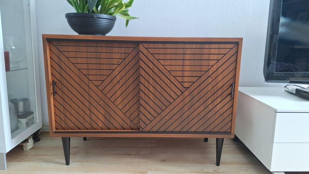 Komoda szafka prl po renowacji
