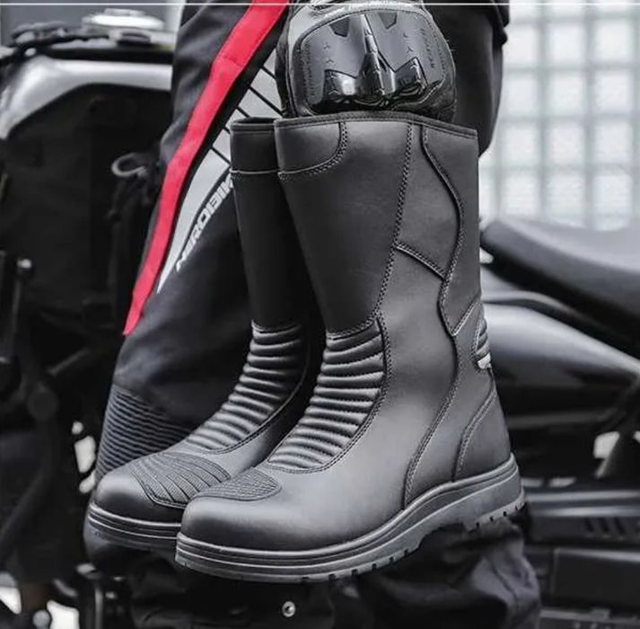 Botas de motard pretas tamanho 44