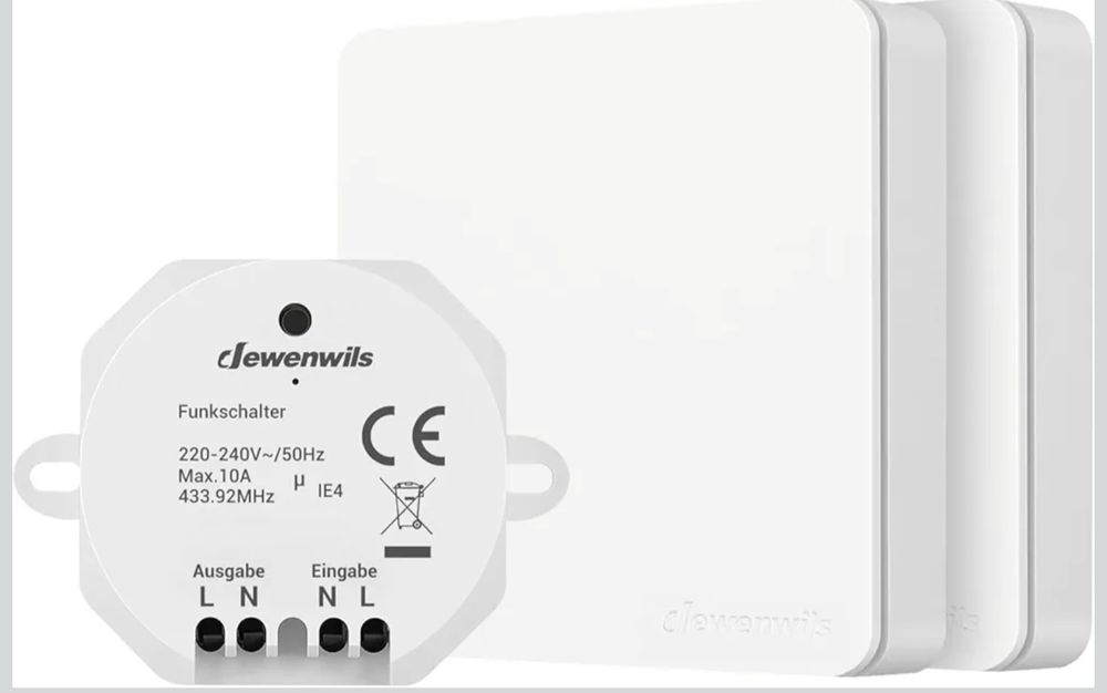 DEWENWILS Dwa radiowe włączniki światła