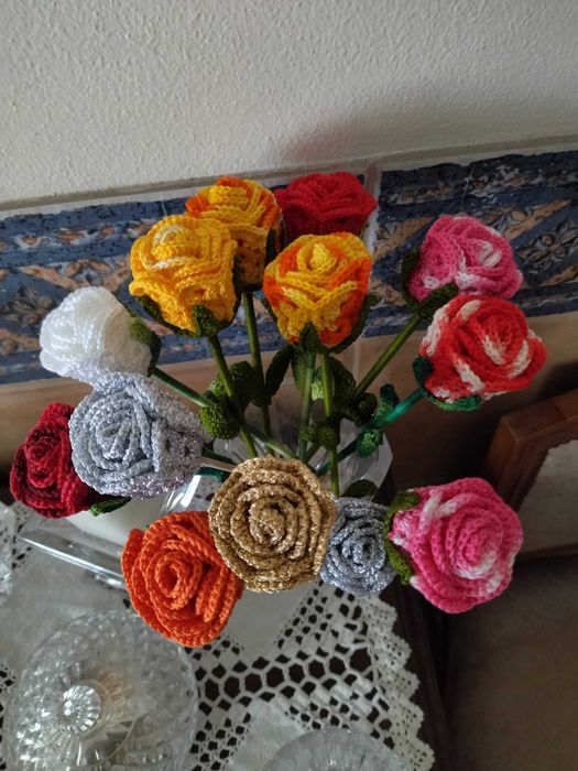 Flores em Crochet