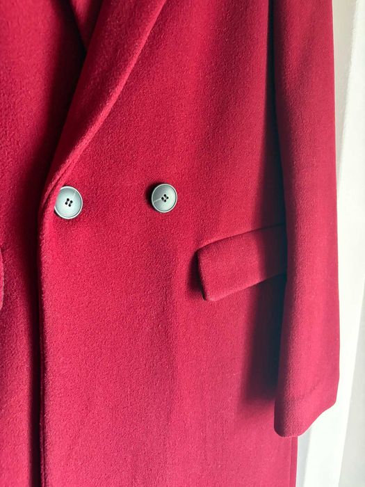 sobretudo Zara casaco comprido mulher bordeaux  XS