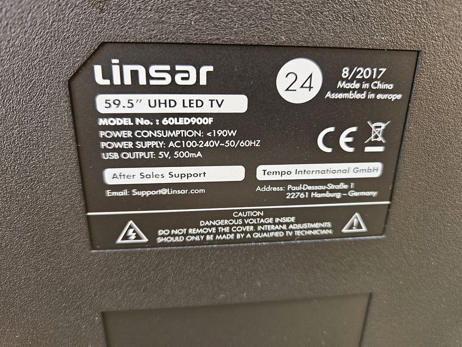 Lcd Linsar 59 polegadas462665109703249921