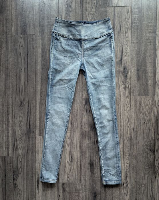 Pieces jeansy skinny rurki wysoki stan