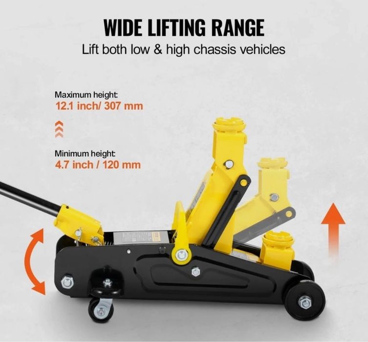 Macaco hidráulico de piso de perfil