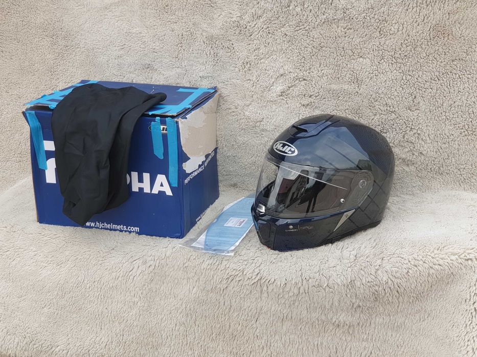 HJC RPHA 90S Balian Blue Carbon  rozm XXL carbonowy  kask motocyklowy z blendą