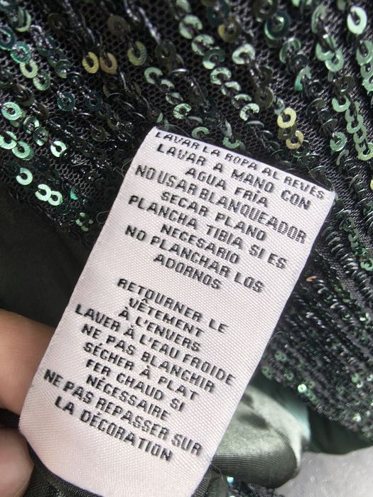 Elegancka sukienka cekinowa zielona