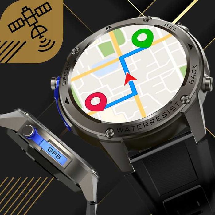 SMARTWATCH Męski Zegarek Rozmowy GPS wodoodporny NOWY