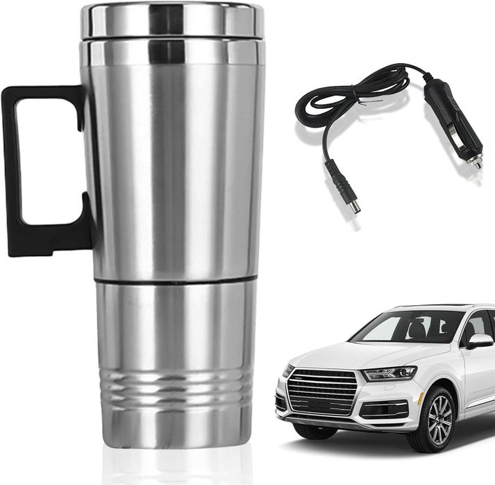 Elektryczny kubek samochodowy 12V, USB, 500 ml, czajnik do zapalniczki