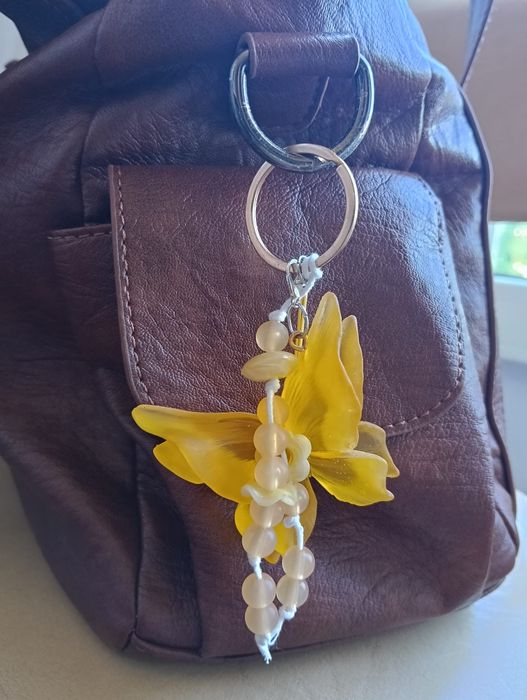 Bag charm artesanal borboleta