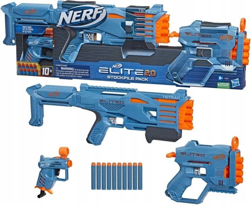 Karabin Nerf Elite 2.0 Stockpile Pack. Mega Zestaw! PREZENT