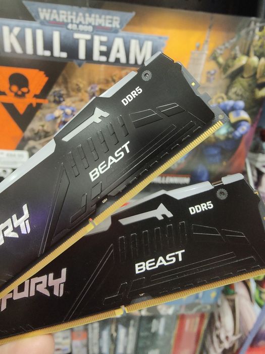 Memórias para PC ddr5 64Gb 2x 32GB  Kingston fury beast RGB