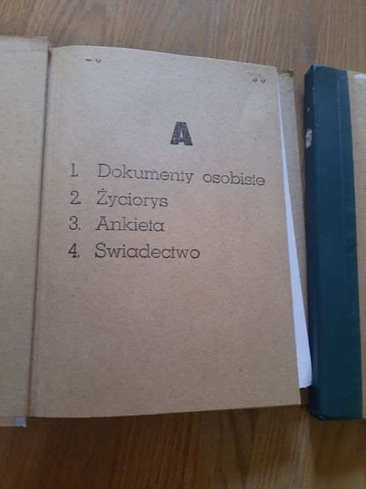 Akta osobowe 6 sztuk