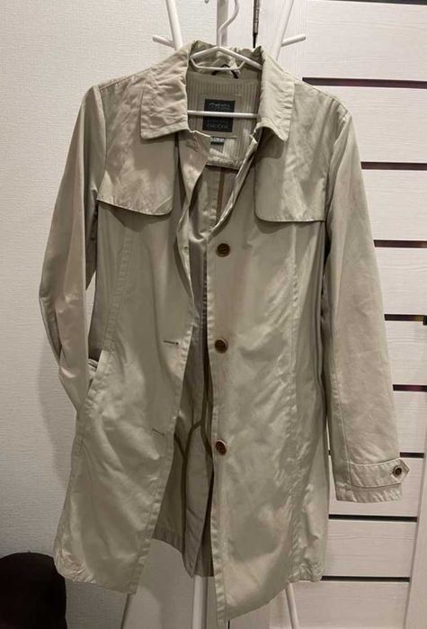 Тренч, плащ, куртка, вітровка, пальто беж, сірий, оригінал GEOX, 40EU