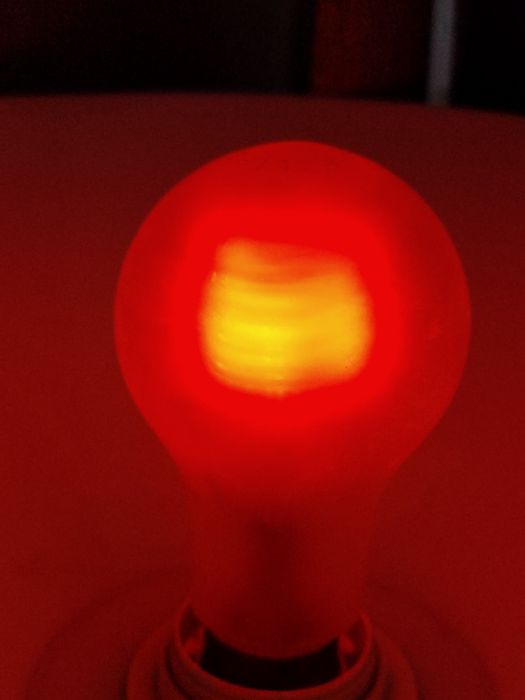 Żarówka bazwatowa zabytek Philips neonówka